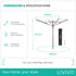 4-Arm Rotary Clothes Airer - Black
